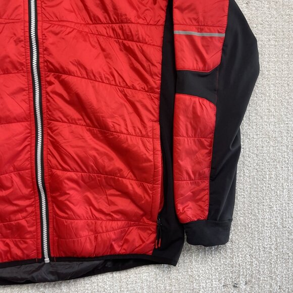 SWIX Quilted Jacket Mens XL Red Full Zip Insulated Lightweight Cross-Country Ski - Picture 6 of 13